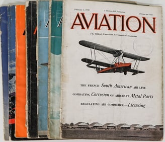 Aviation Aeronautical (7) Magazines 1930's