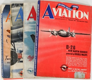 Aviation Aeronautical (4) Magazines 1941-42
