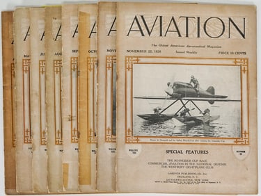 Aviation (8) Aeronautical Magazine Early Issues