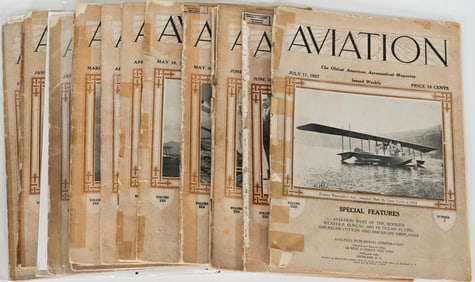 1927 (12) Aviation Weekly Issues [Lindberg]