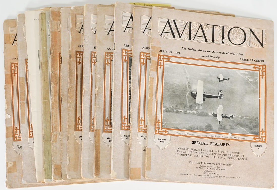 1927 (12) Aviation Weekly Issues (1 of 8)