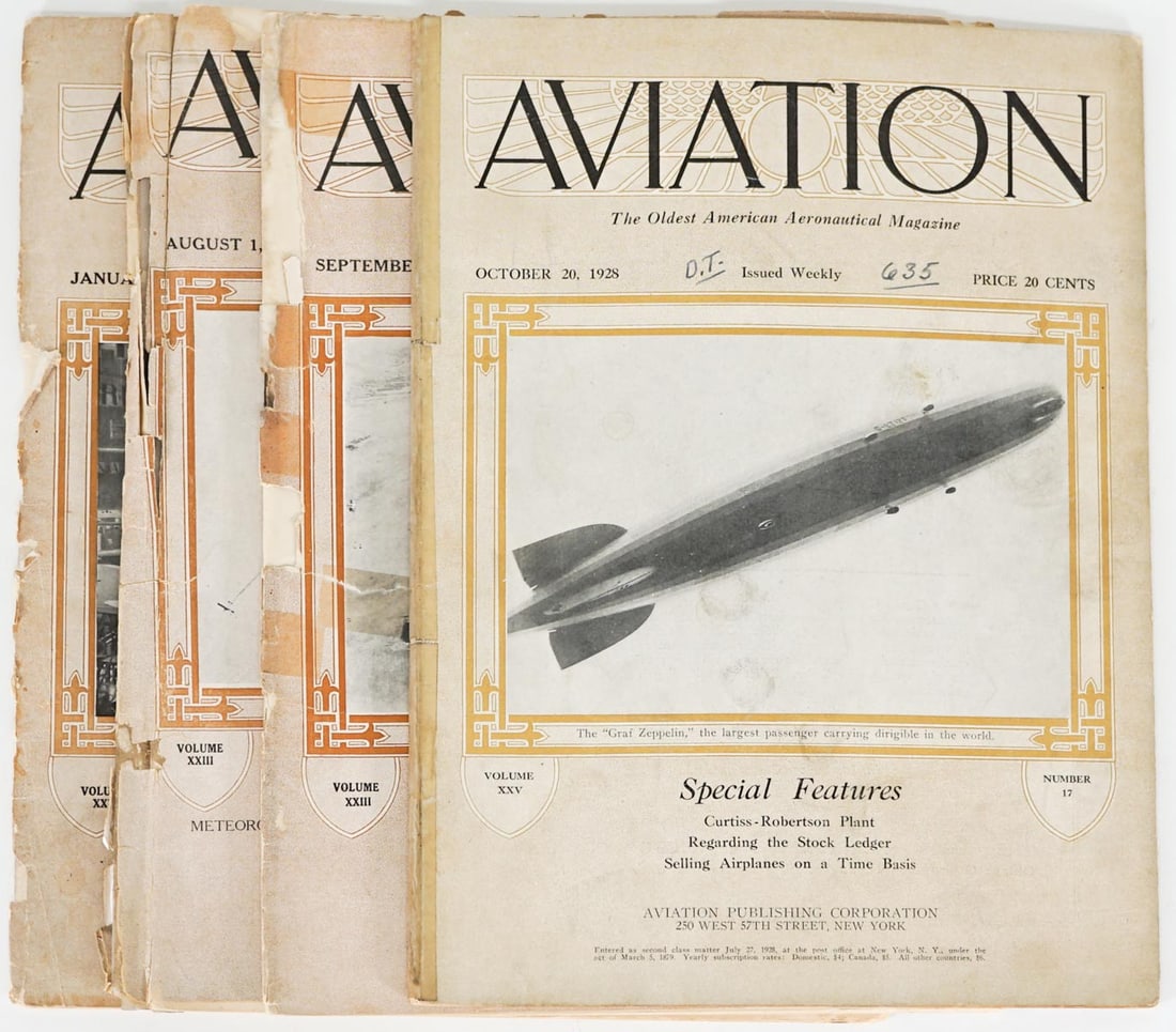 Early Issues 1927-28 (4) Aviation Weekly (1 of 4)