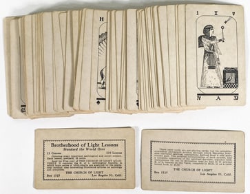 Brotherhood of Light Egyptian Tarot Cards (80)