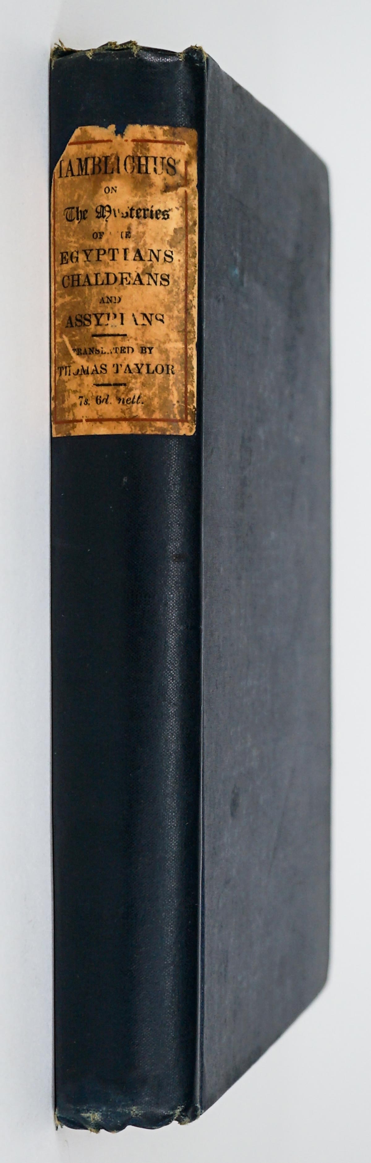 Iamblichus on The Mysteries by Taylor 1895 2nd (1 of 4)