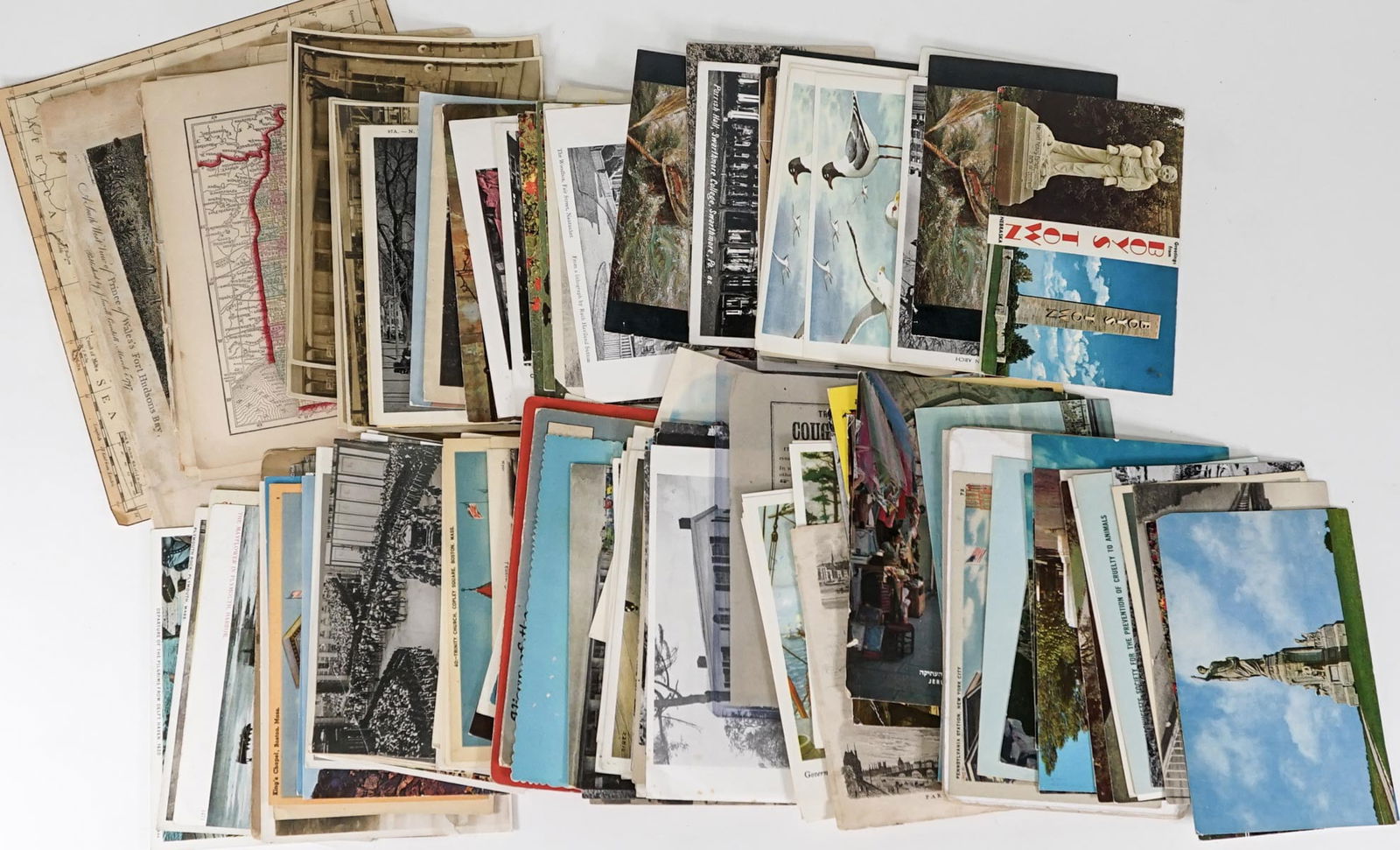 Collection of Vintage Postcards, Maps, Ephemera (1 of 1)