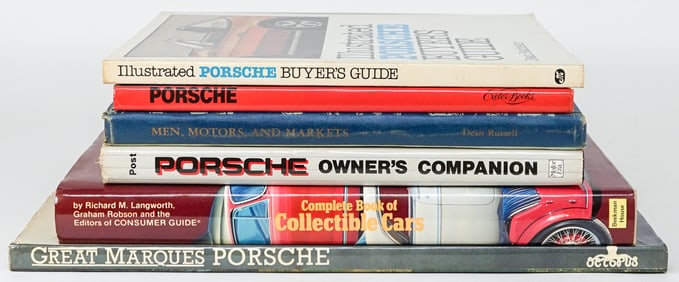 Porsche and Collectible Car (6) Books [HC/SC]