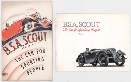 B.S.A Scout Sales Catalog & Brochure c.1937-38