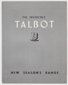 Talbot 1937 Sales Brochure