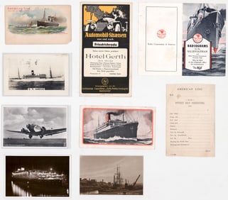 Early 1900's Cruise & Travel Postcards & Ephemera