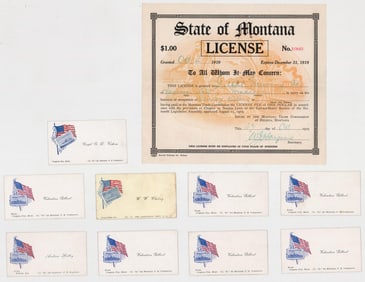 Virginia City, Montana Co. "D" Memorabilia