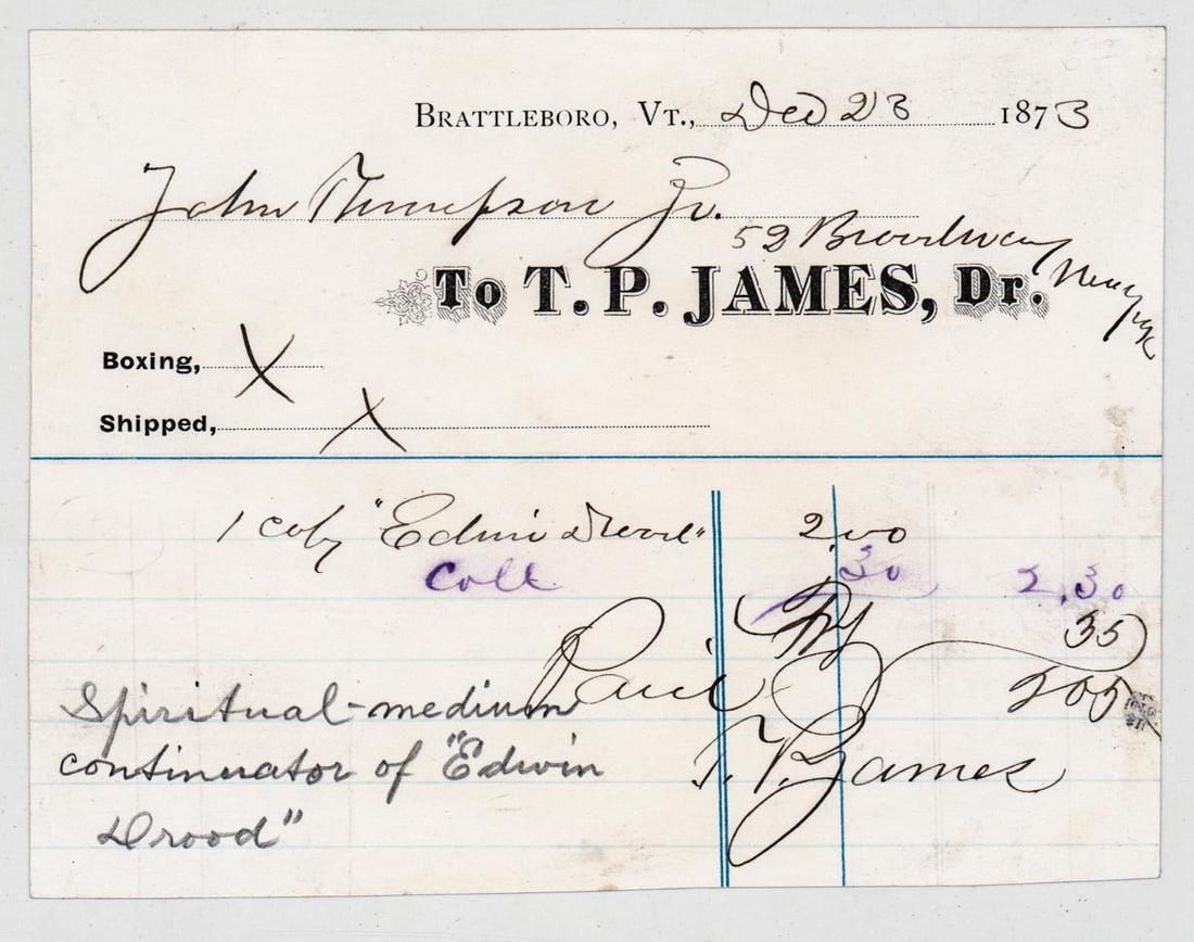 Thomas Power James Signed Receipt (1 of 4)