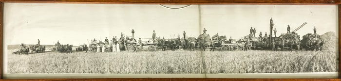 [Framing, Agriculture] Antique Yardlong Photo