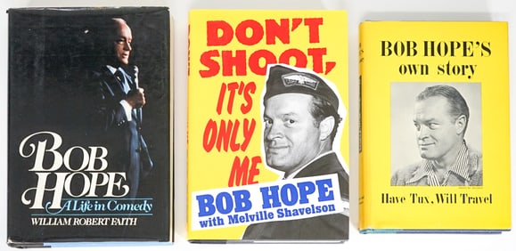 Bob Hope (3) Books [Secretarial Signature]