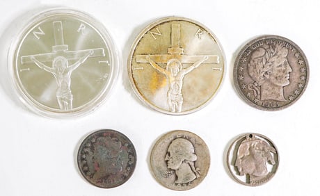 Love Token, Antique U.S. Coins, (2) Ozs. .999