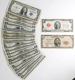 $31 Face Value Vintage U.S. Currency