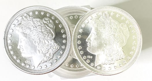 (20) Morgan Design Silver Bullion Rounds .999