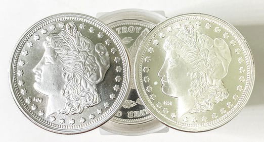 (20) Morgan Design Silver Bullion Rounds .999
