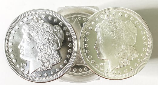 (20) Morgan Design Silver Bullion Rounds .999