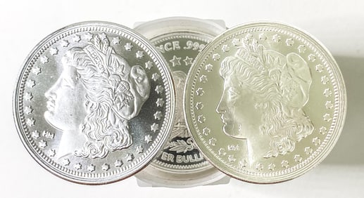 (20) Morgan Design Silver Bullion Rounds .999