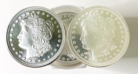 (20) Morgan Design Silver Bullion Rounds .999