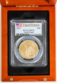 2017 $50 Gold Eagle First Strike PCGS MS70