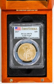 2017 $50 Gold Eagle First Strike PCGS MS70