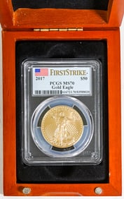 2017 $50 Gold Eagle First Strike PCGS MS70