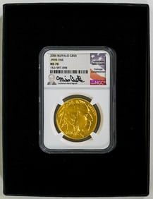 2006 Buffalo Gold $50 .999 NGC MS 70 SIGNED