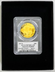 2019-W American Buffalo $50 First Day of Issue