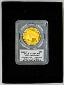 2019-W American Buffalo $50 First Day of Issue