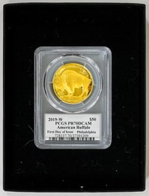 2019-W American Buffalo $50 First Day of Issue-Phd