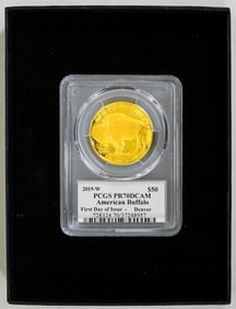 2019-W American Buffalo $50 First Day of Issue