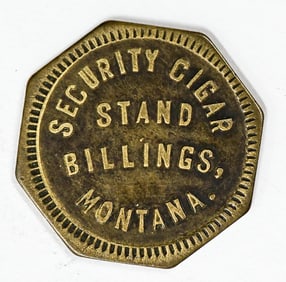 Security Cigar Stand Billings, Montana Token