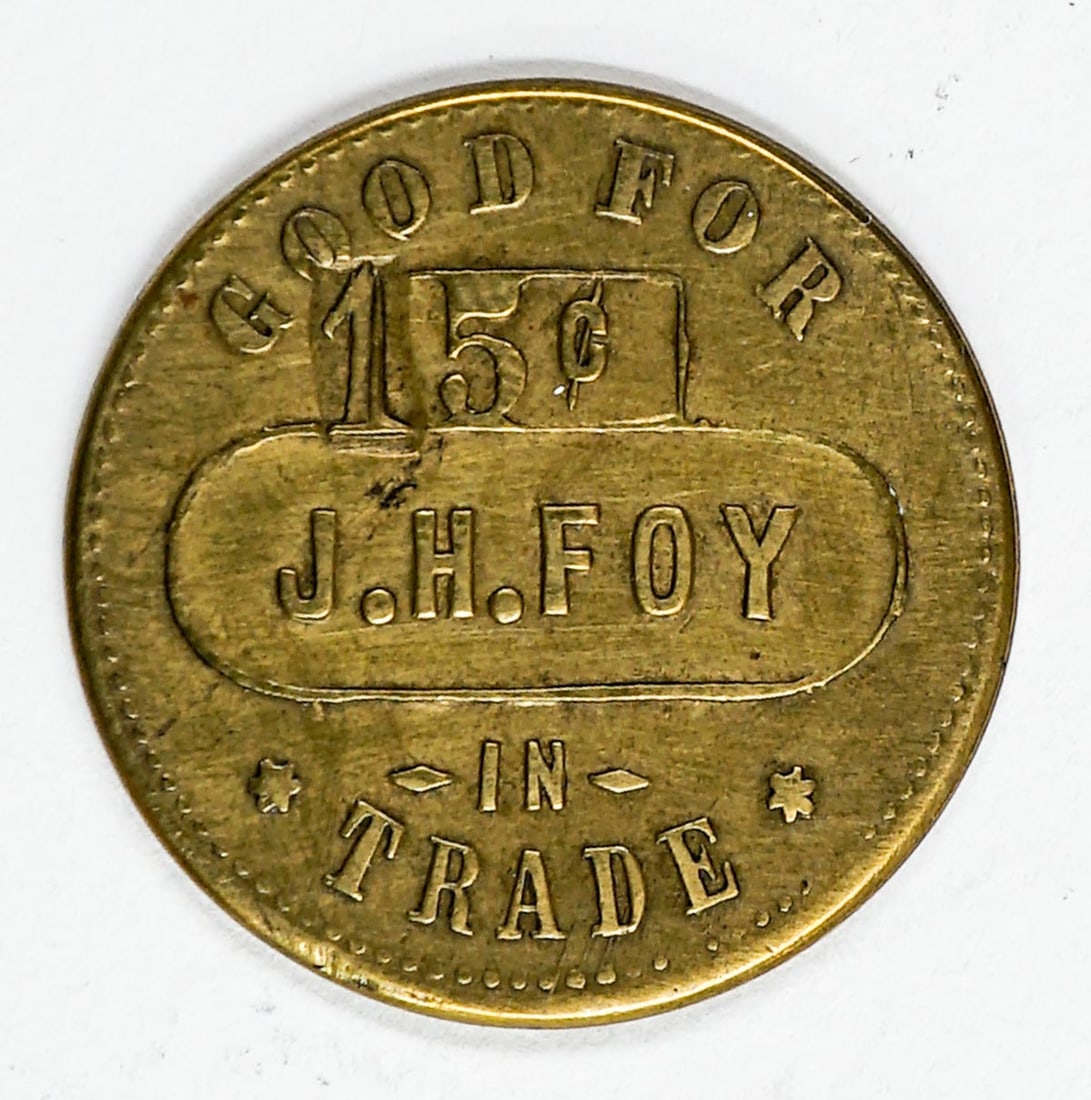 Ashley & Demersville, Montana Token (J.H. Foy) (1 of 2)