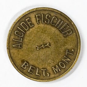 Alcide Fischer Belt, Montana Token