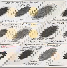 (9) Old Montana Trade Tokens-Advanced Collection