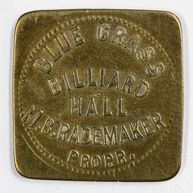 Blue Grass Billiard Hall Billings, Montana Token