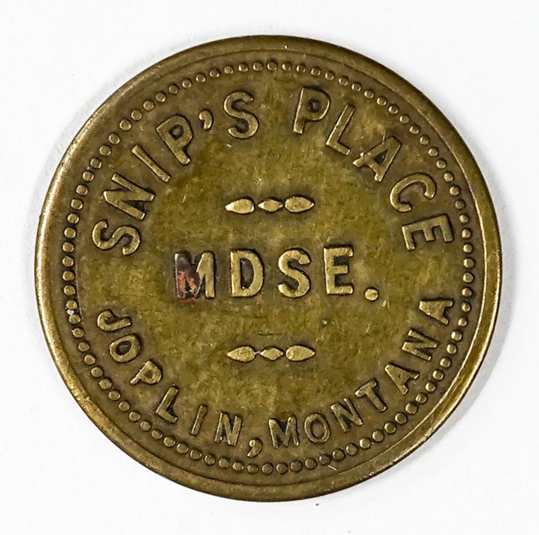 Snip's Place Joplin, Montana Token (1 of 2)