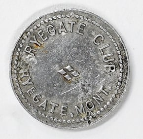 Ryegate Club Ryegate, Montana Unlisted 5c Token