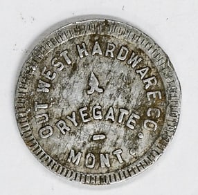 Rare Trade Token Rygate, Montana Out West Hardware