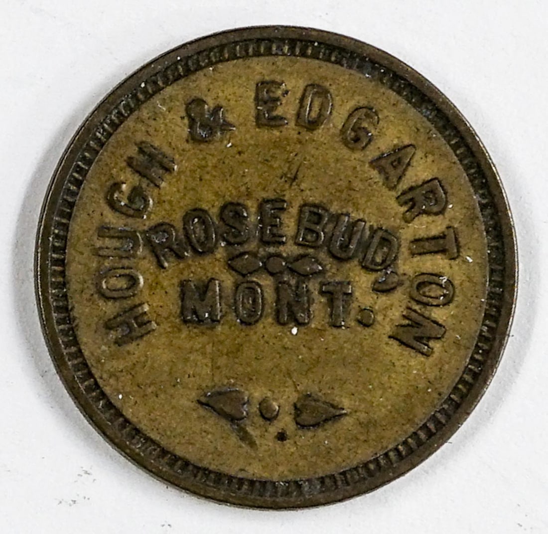 SCARCE Rosebud, Montana Token Hough & Edgarton (1 of 2)