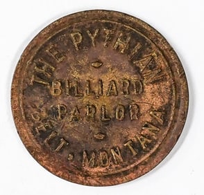 The Pythian Billiard Parlor Belt, Montana Token