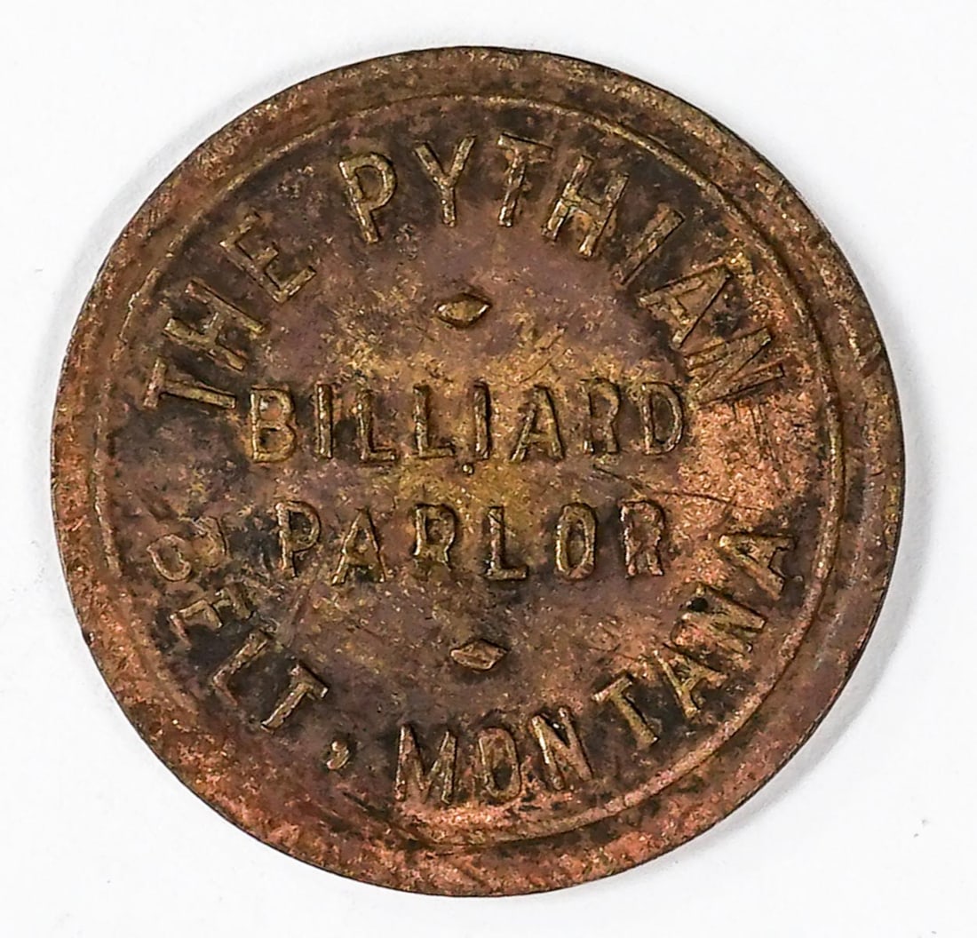 The Pythian Billiard Parlor Belt, Montana Token (1 of 2)