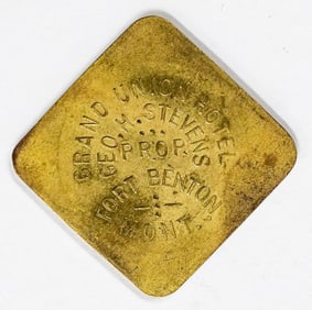 RARE Grand Union Hotel Fort Benton, Montana Token