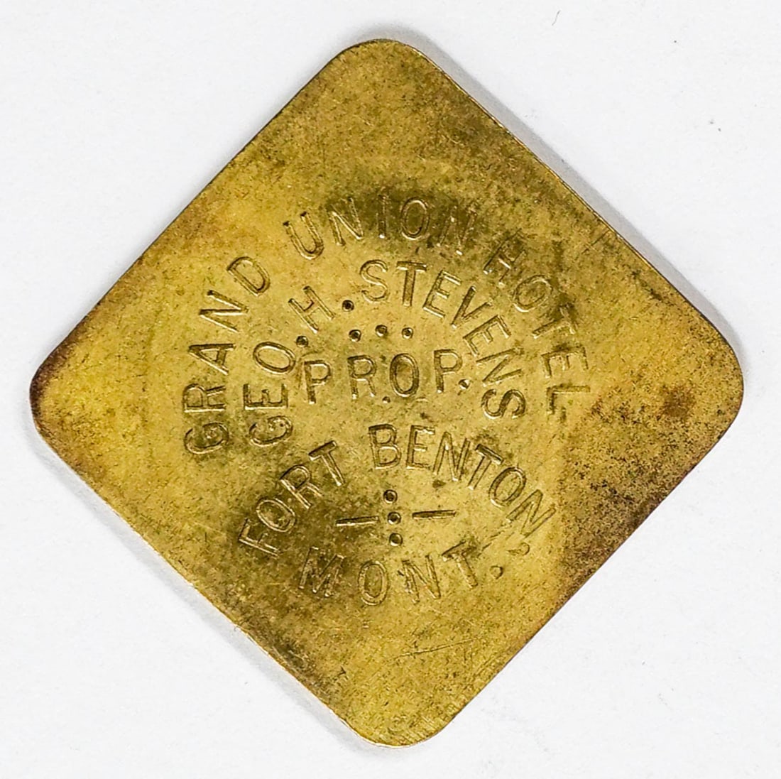 RARE Grand Union Hotel Fort Benton, Montana Token (1 of 2)