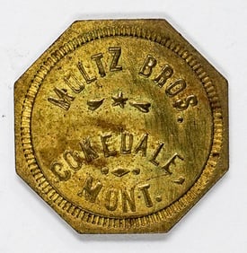 RARE Octagonal $1 Multz Bros. Cokedale, Montana