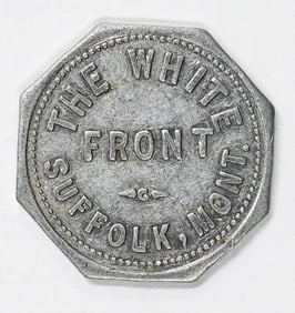 The White Front Trade Token Suffolk, Montana