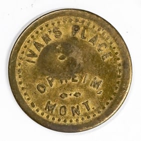 SCARCE Ivar's Place Opheim, Montana Trade Token