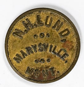 Marysville, Montana Trade Token N.H. Lund