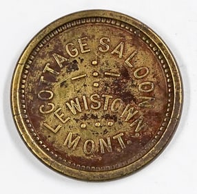 Cottage Saloon Lewistown, Montana Trade Token